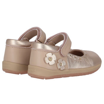 Baby Girls Rose-Gold Pre Walker Shoes